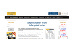 Desktop Screenshot of goldnewsletter.com